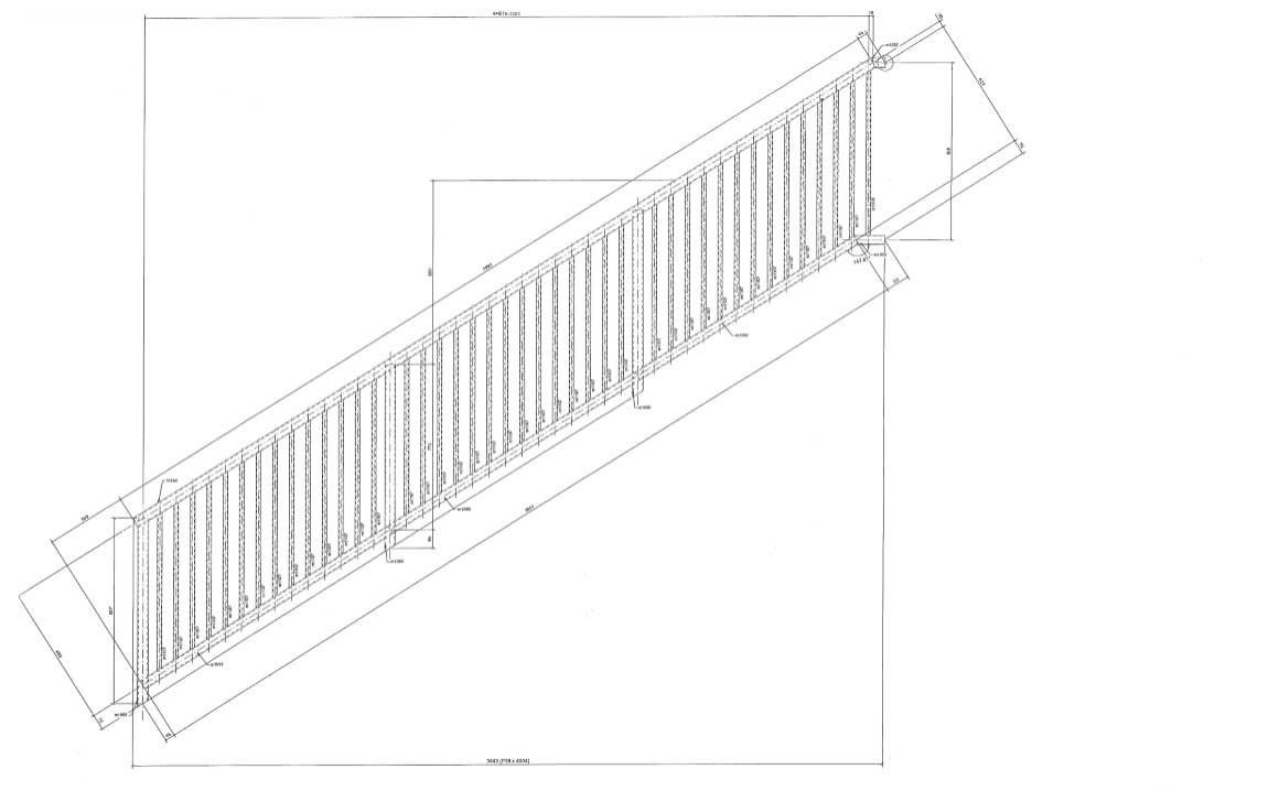 Steel stair drawings